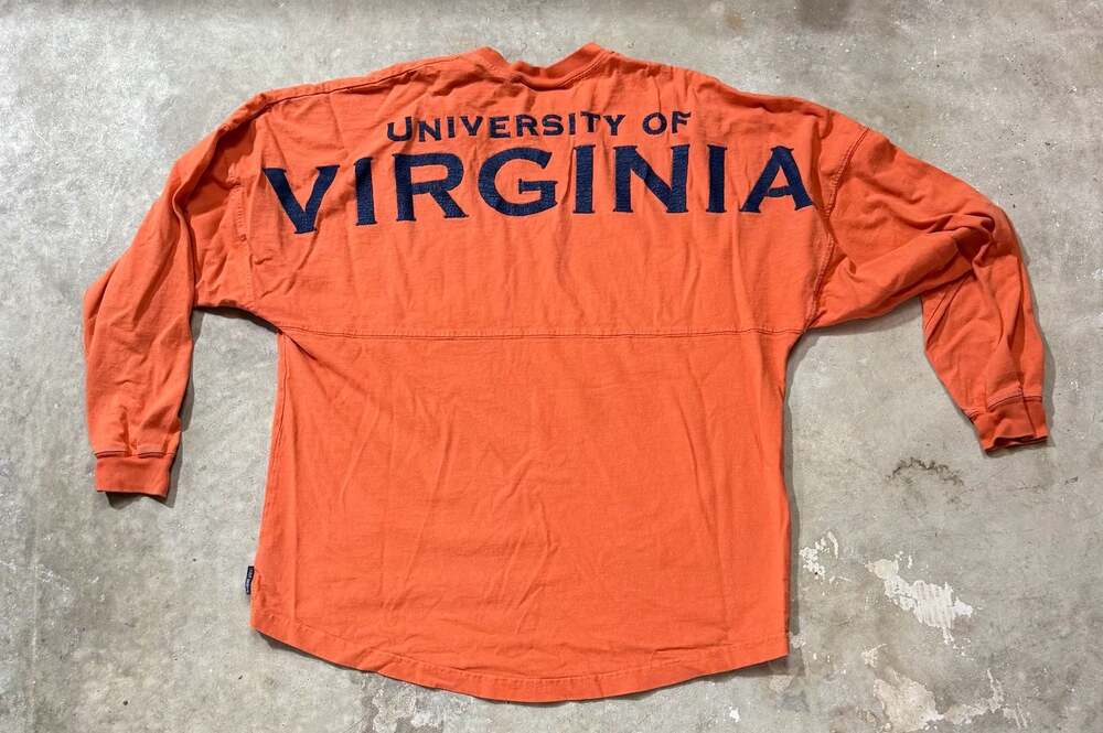 University of Virginia Cavaliers Orange Long Sleeve Spirit Jersey UVA